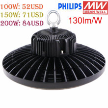 TUV Ce UL Meanwell Driver Philips SMD3030 100W/150W/200W UFO Industrial Lighting LED High Bay Light